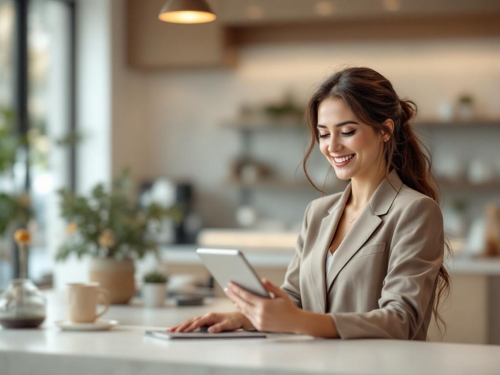 AI receptionist handling appointment booking at clinic desk